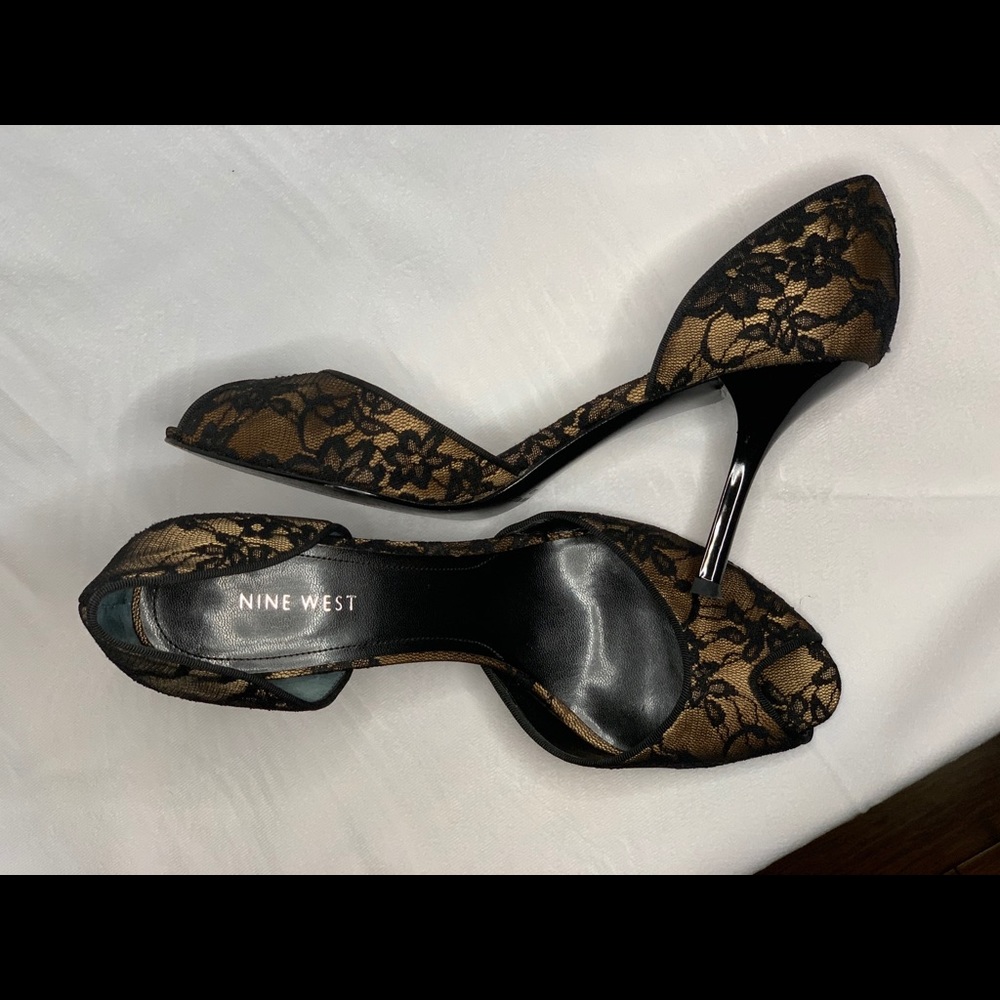 Nine West Lace Holiday Heels